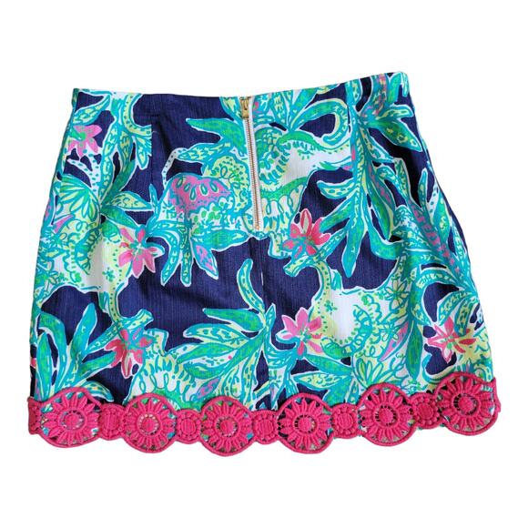 Lilly Pulitzer Tate Skirt Trunk Show Elephant 0 - Picture 3 of 11